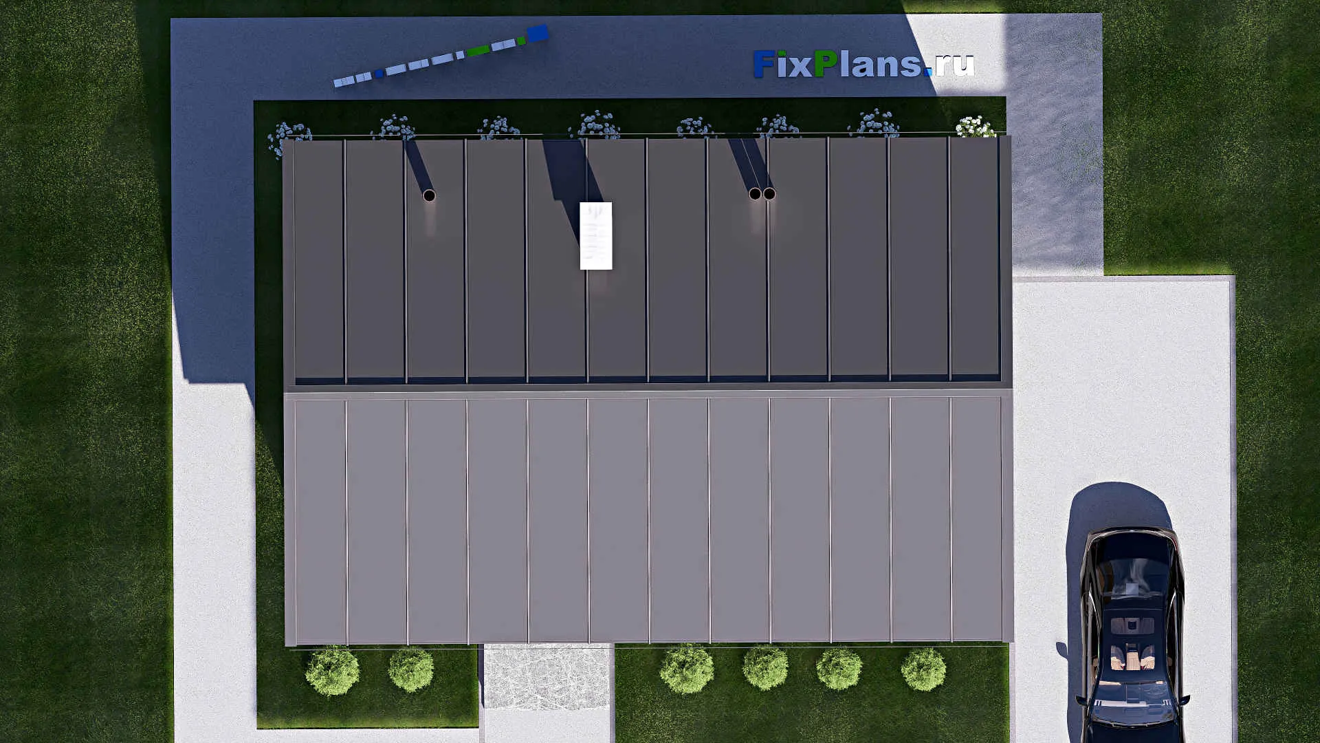 F-19961 - Проект дома с мансардой 10 на 12, площадью 140 м² с 4 спальнями